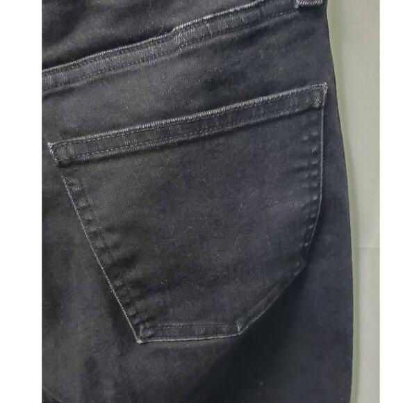 Uniqlo Black High Rise Jeans Size 64 / US Size 25 ~ Casual Streetwear Punk Denim - Picture 6 of 10